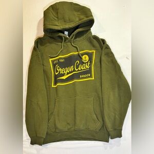 LANE SEVEN Hoodie Men’s M – soft fleece, Oregon Coast “Bandon” graphic,